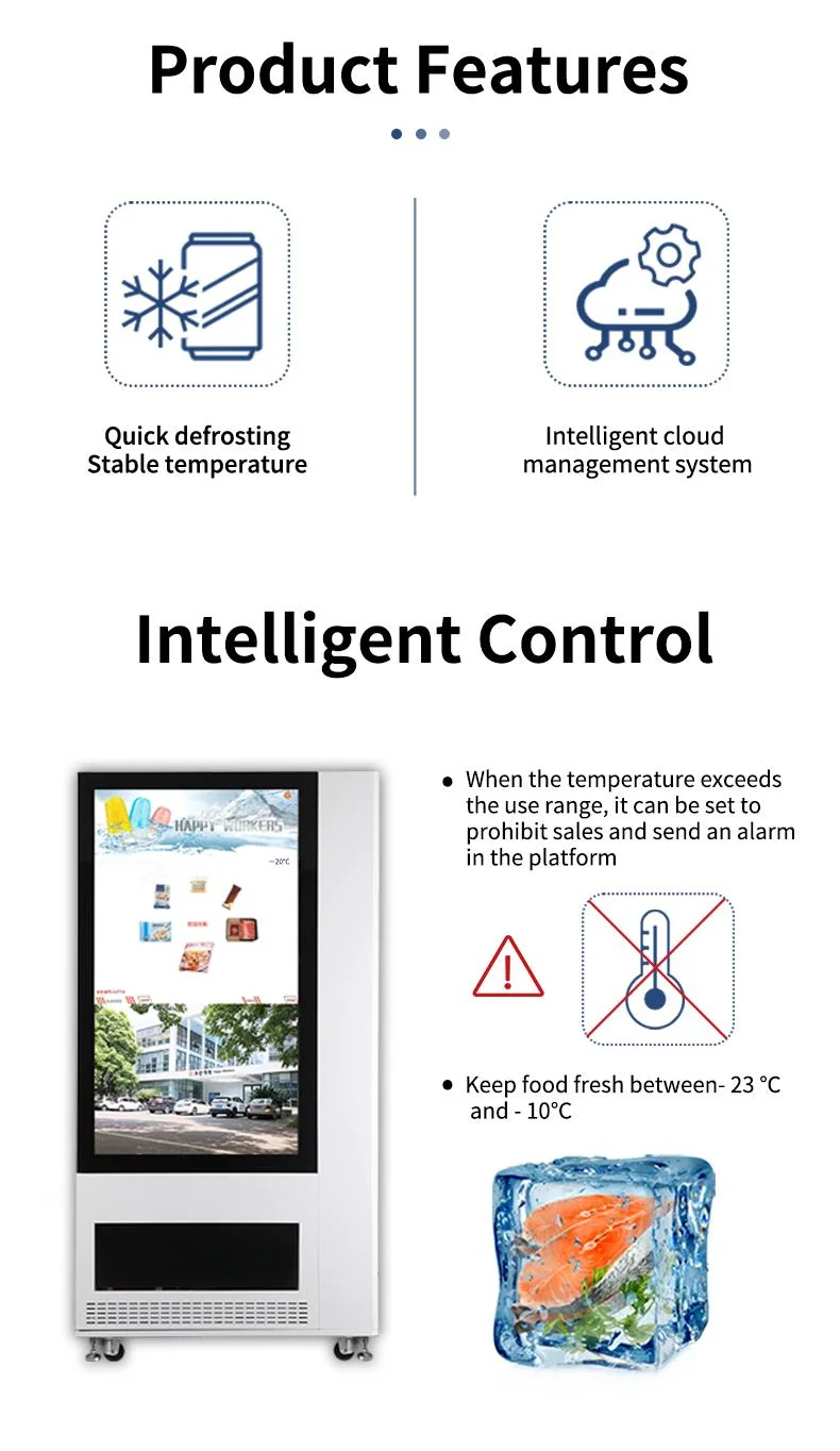 Indoor Frozen Food Vending Machine with Best Prices