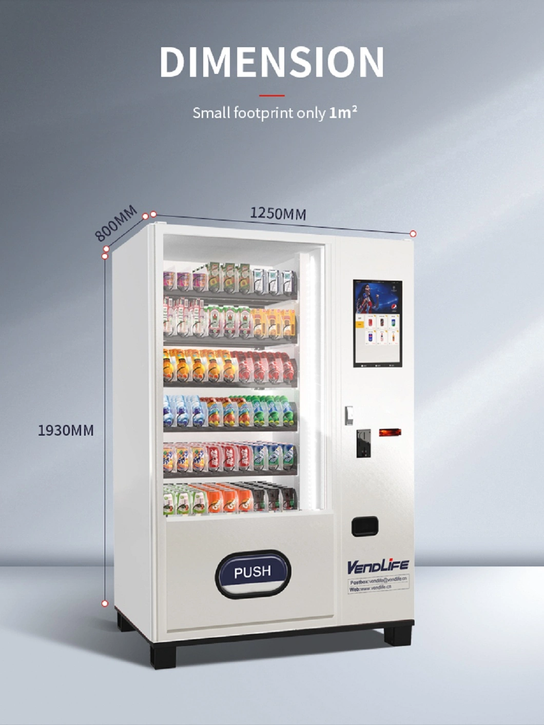 Vendlife Combo Food Vending Machine for Snack and Drink for Cold coffee Machine Cotton Candy Vending Machines Dispensers Machine